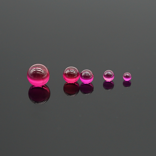 Ruby balls with blind holes China manufacturer