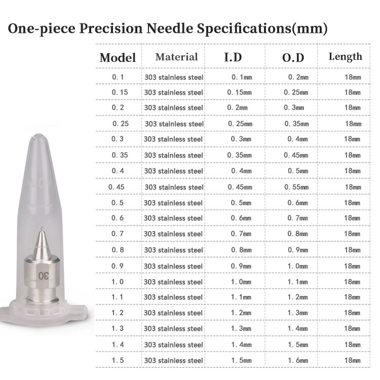 Musashi dispensing tip ID 0.10mm SUS303
